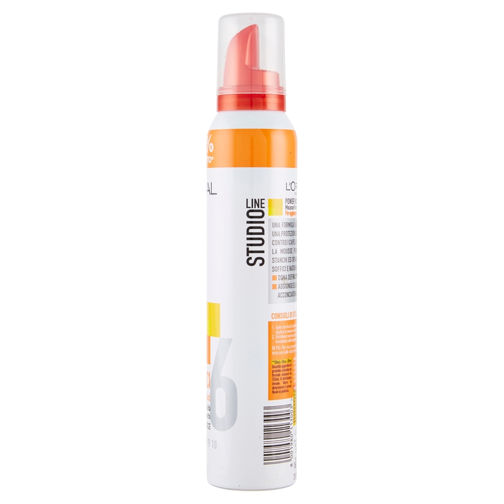 L'Oréal Paris Studio Line Power Ricci, Mousse capelli ricci, 200 ml
